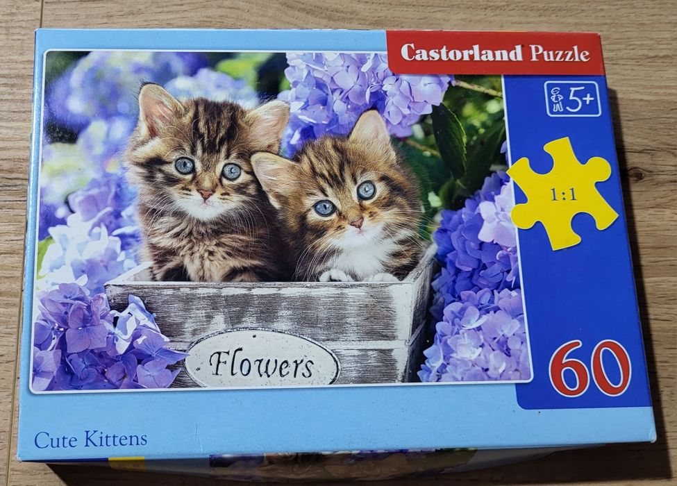 Puzzle słodkie kotki firmy Castorlamd Puzzle.
Stan bardzo dobry.
