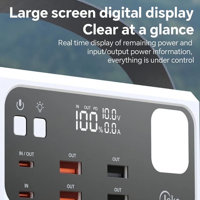 Павербанк компактний великого об'єму 120 000 mah li-Po  power bank 30w