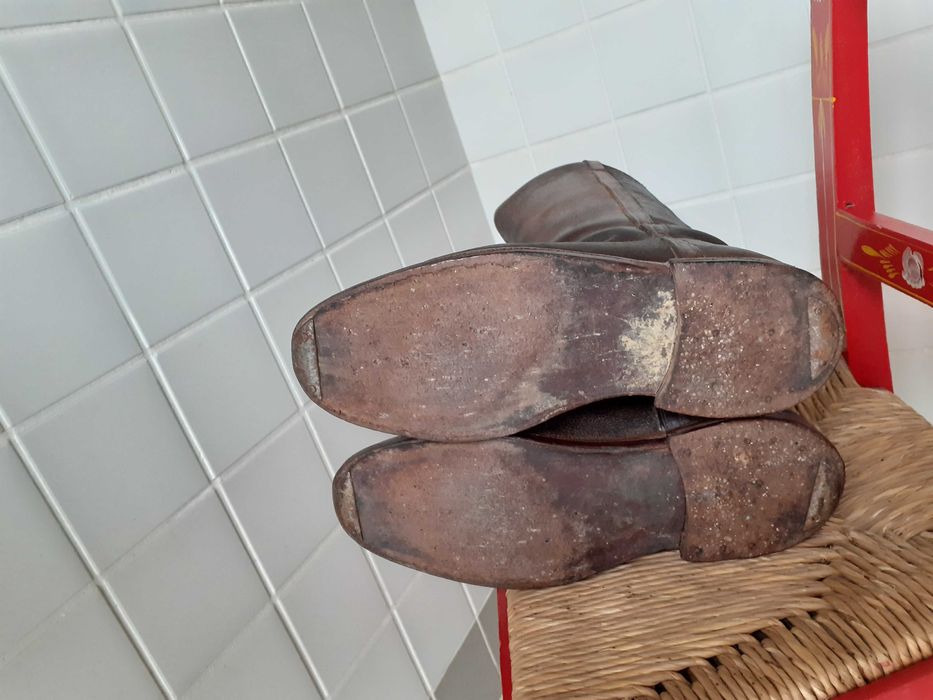 Bota caneleira à moda antiga, feitas à mão (baixa de preço)