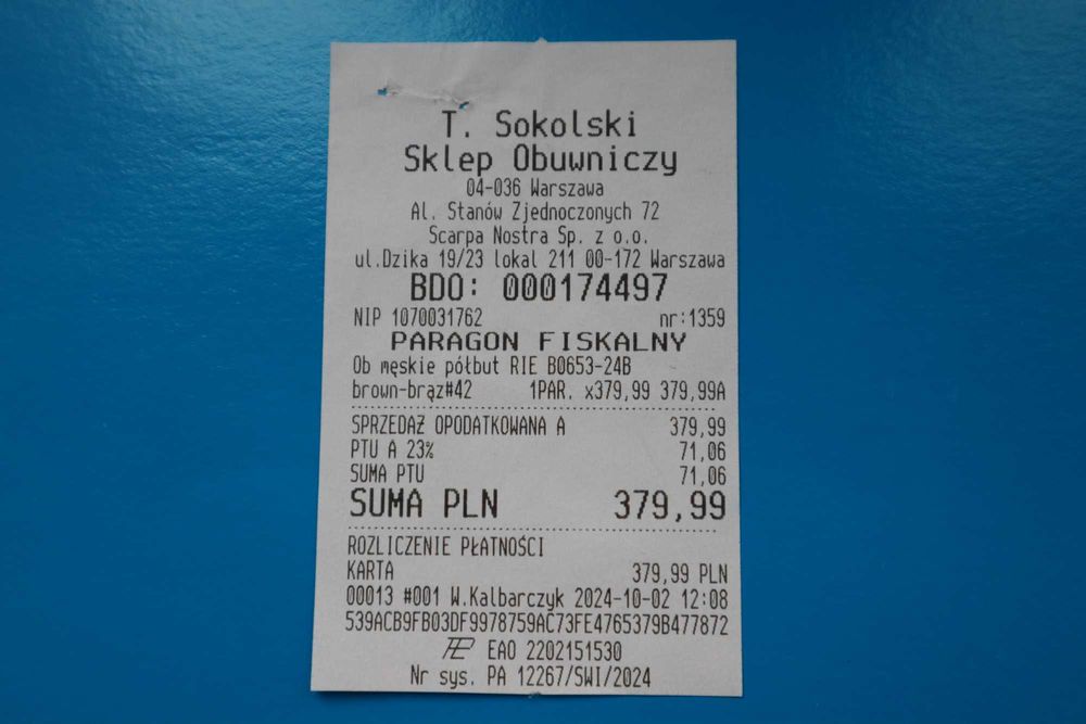 Buty męskie, pantofle, brązowe, 42, rieker