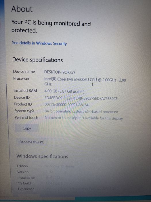 Ноутбук Dell Inspiron 15-3567 x64 Intel Core i3 4 GB