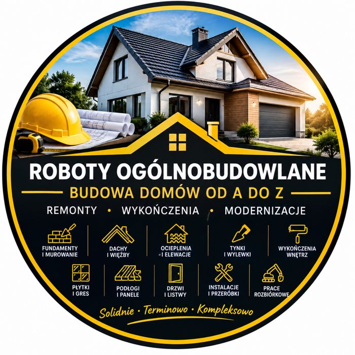 ROBOTY OGÓLNOBUDOWLANE - budowa domów, remonty i wykończenia