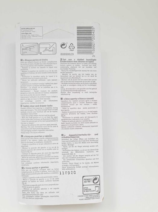 Proteções portas7gavetas bebé