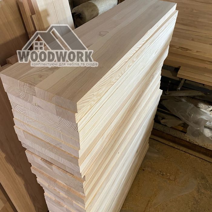 Дерев'яні сходи,  балясини, стільниці, меблеві щити під замовлення!