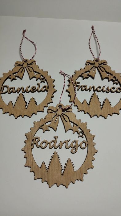 Bolas de Natal com nome