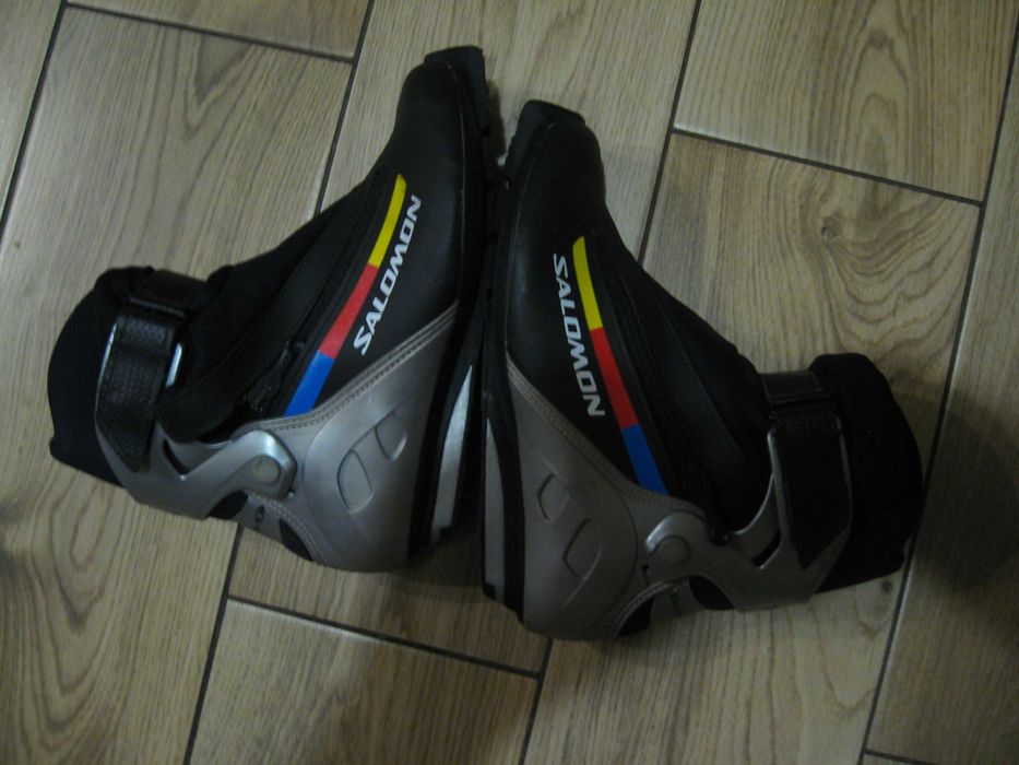 Ботинки лыжные Salomon carbon 3Dchassis SNS pilot.