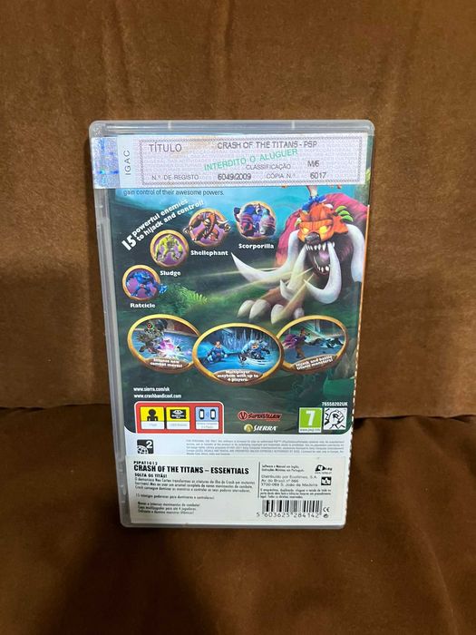 Jogo PSP Crash Of The Titans
