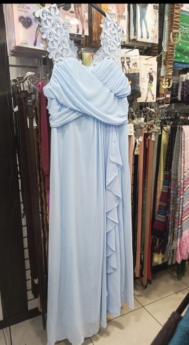 Vestido casual azul cerenite
