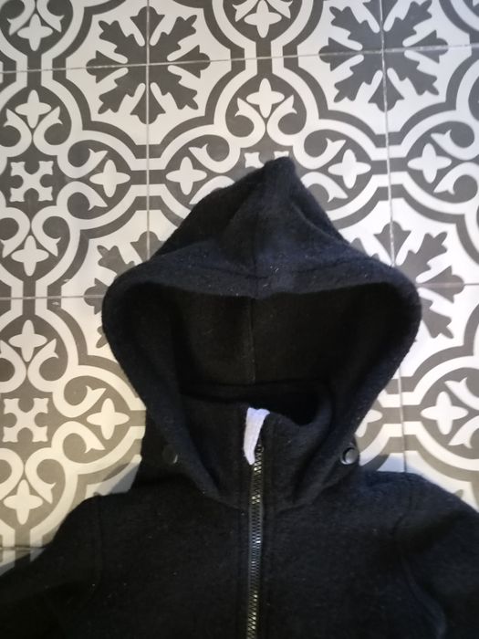 Parka simple wool dziecieca 98 104 czarna