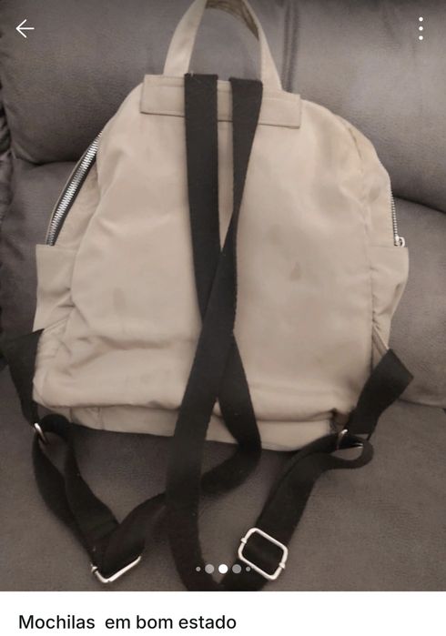 Mochila beije em bom estado