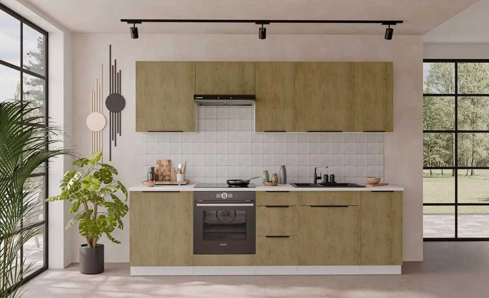 Zestaw mebli kuchennych CREMONA /BIAŁY 270cm