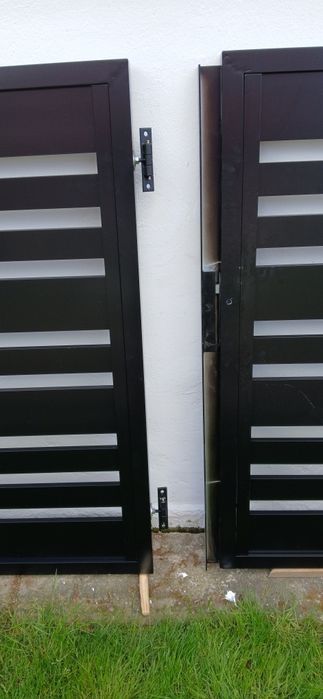 Brama wjazdowa 4 m aluminum +furtka 1m