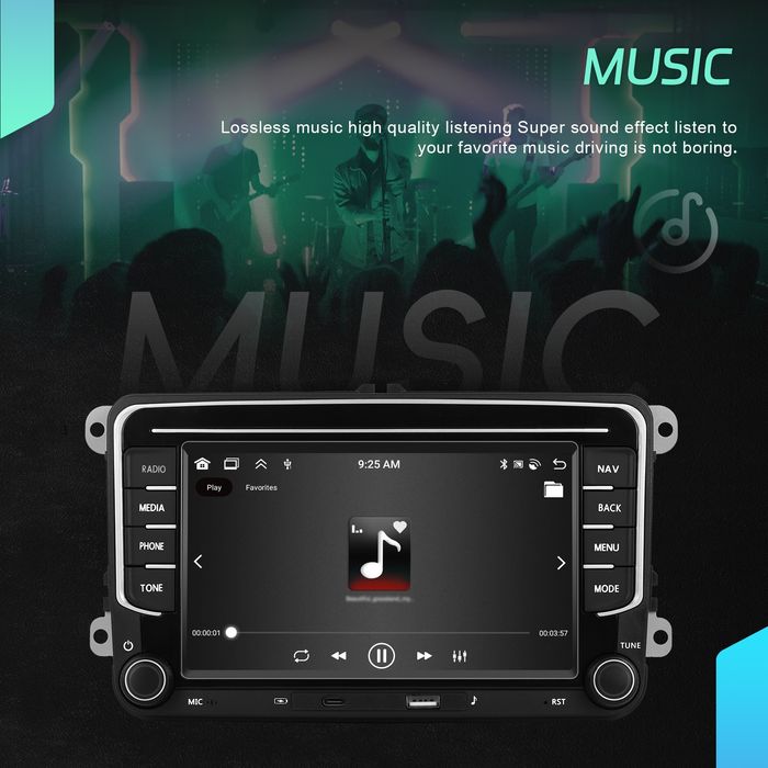 Radio Nawigacja Android 13 2/64Gb VW,Golf,Passat,Seat,Polo