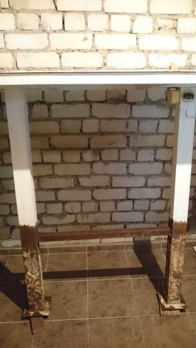 Стол металлический для стационарной установки