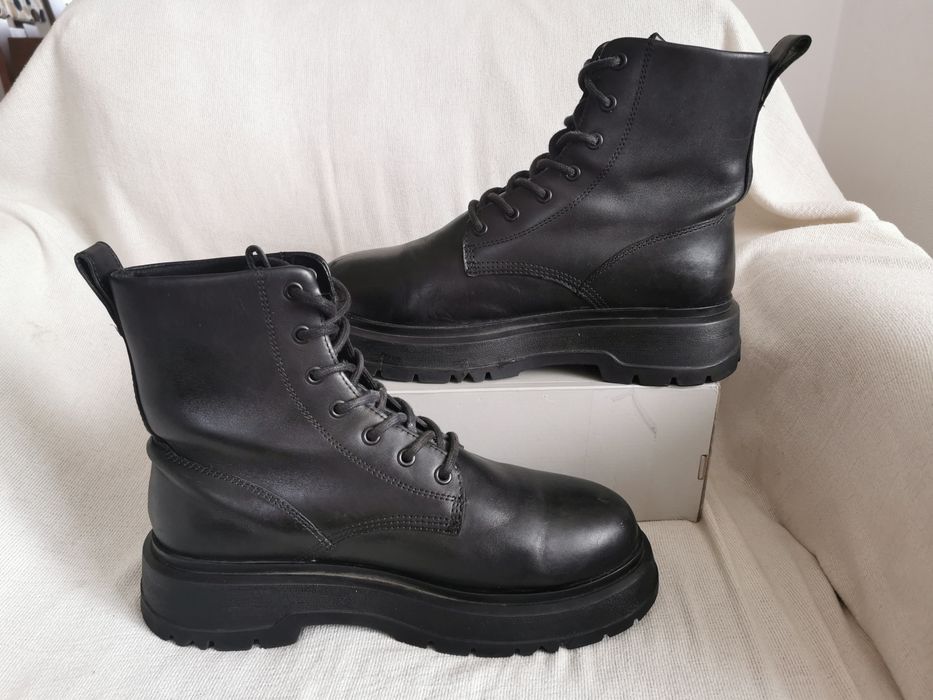 Vagabond Jeff skórzane glany trzewiki botki chunky boots 41