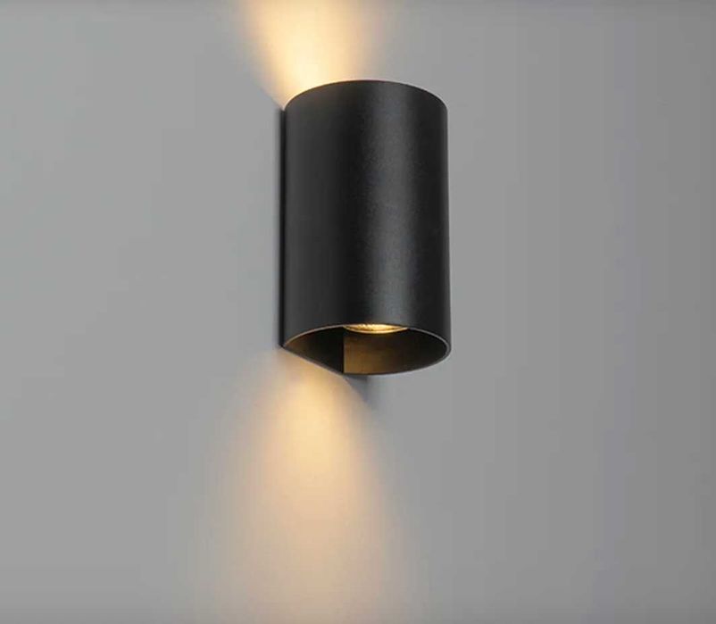 Apliques novos Qazqa Sabbir WL 2 (preto, redondo) / wall lights NEW