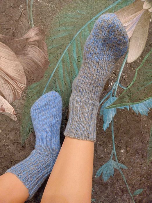 Шкарпетки теплі в'язані ручної роботи