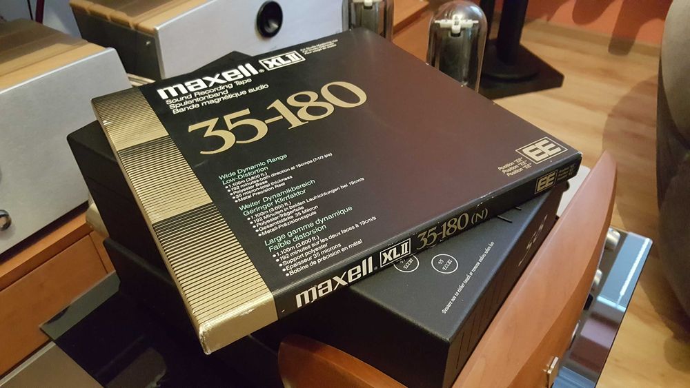 Taśma magnetofonowa maxell xl II szpula 26,5 z zapisem