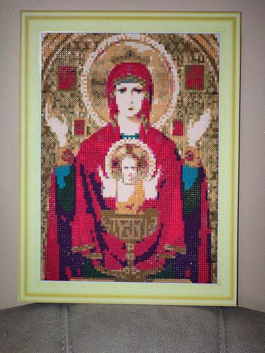 Ікона "неупиваемая чаша" алмазна мозаїка