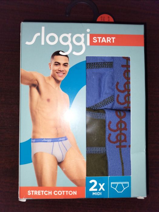 2x Sloggi men Start Mini C2P, rozmiar L, green combination