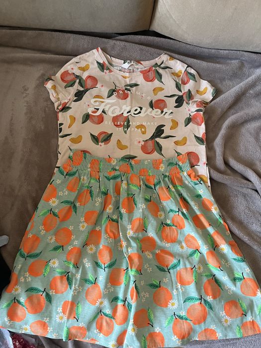 Пакет нових і б/у речей на дівчинку 7-8 років