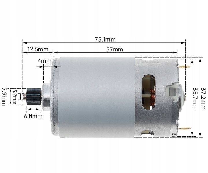 Silnik DC 18V do wkrętarki HRS 550