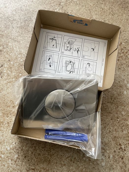 Przycisk spłukujący SANIT stal nierdzewna - nowy