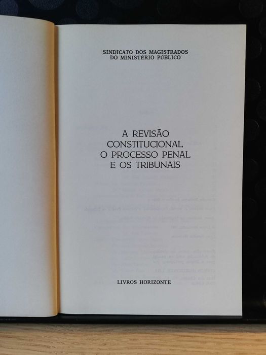 A revisão constitucional o processo penal e os tribunais