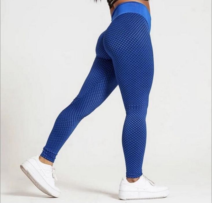 Лосіни пуш ап push up яскраві сині нові