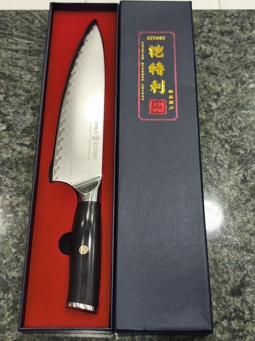 Faca  chef japonesa damasco 20 cm vg10