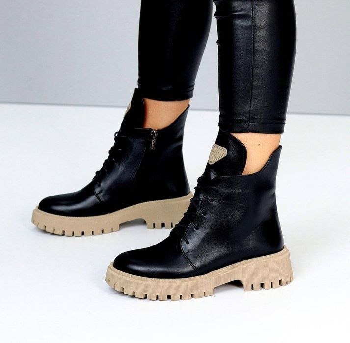 Жіночі шкіряні черевики. Осінь-весна. Розміри 36,37,38,40