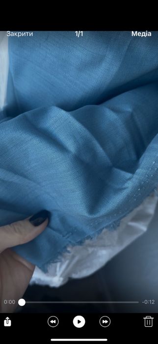 Продам рулон тканини (льон-стрейч) 50м.