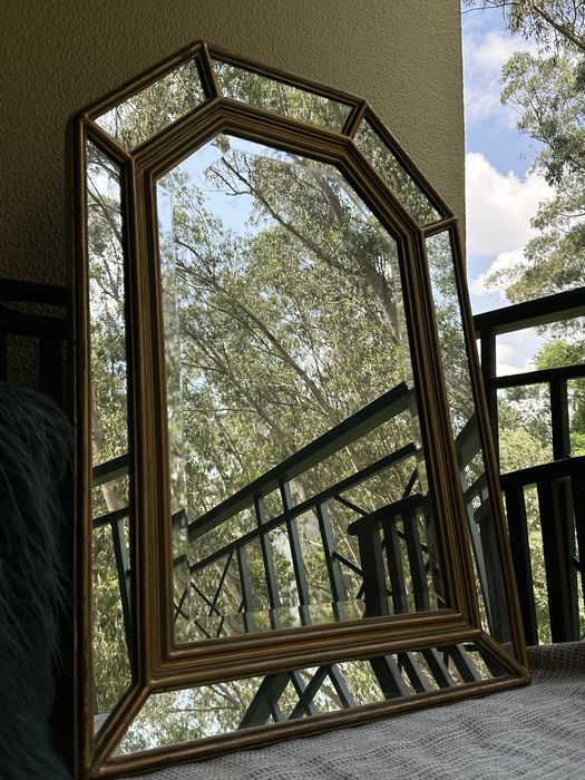 Espelho dourado vintage