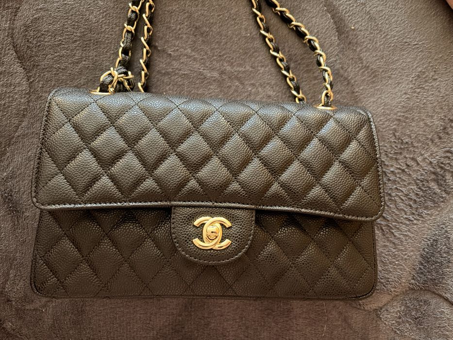 Chanel caviar skóra naturalna torebka