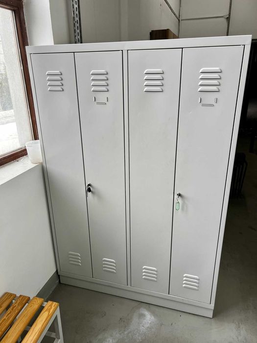 Szafka metalowa BHP ubraniowa  szafa pracownicza ławka do szatni