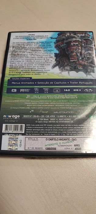 DVD O Castelo Andante - Hayao Miyazaki
