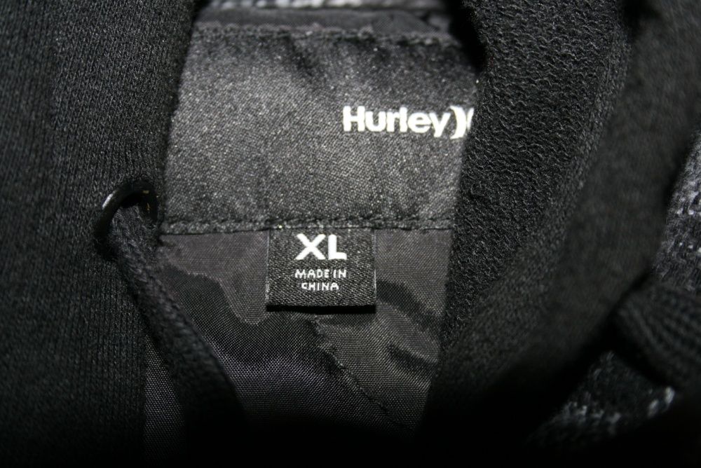 Casaco Hurley c/capuz Preto e Cinzento XL