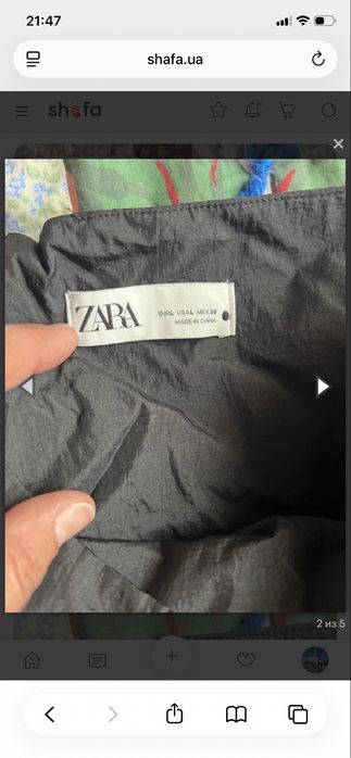 Спідниця шорти zara чорна родмір л