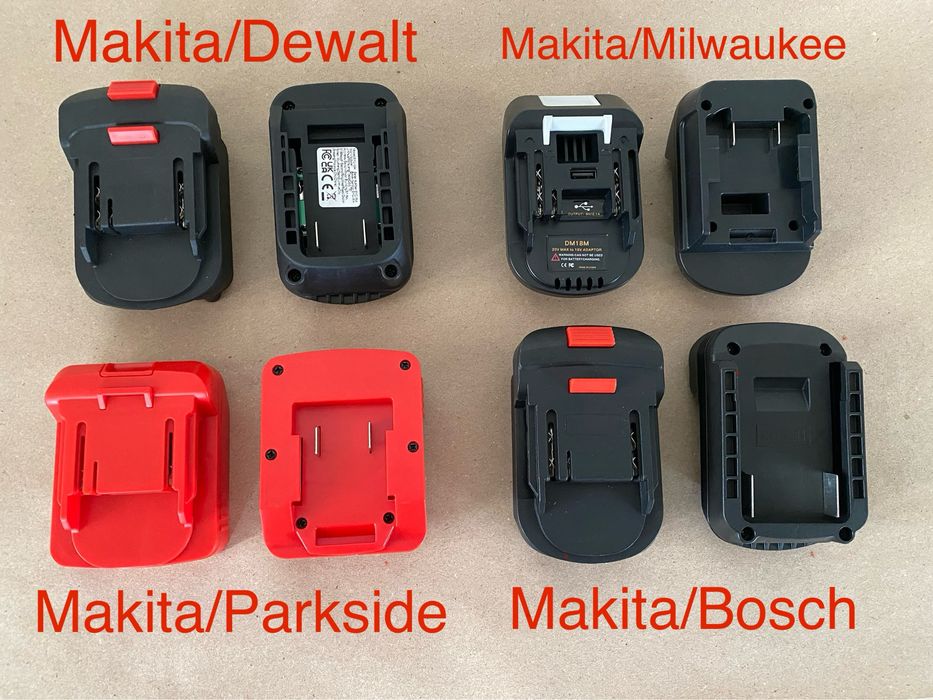 Адаптер з Makita на Parkside / Dewalt / Milwaukee / bosch / metabo