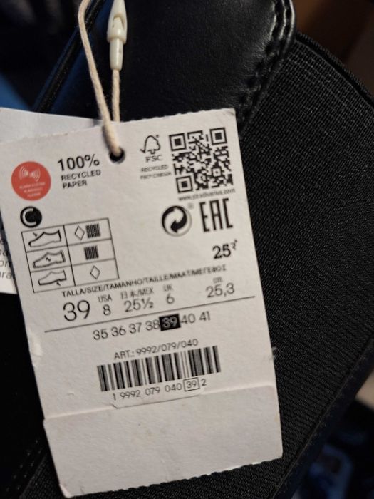 Niwe sztyblety Stradivarius 39