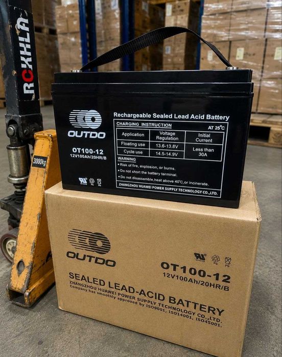 Якісний комплект - ДЖБ 2500W Volt Polska + 2 тягових АКБ OUTDO 100Ah