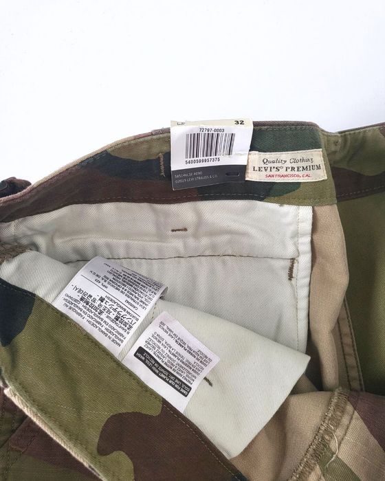 2019 Levis Premium - Hi Ball Cargos spodnie camo kamuflaż roz. 32