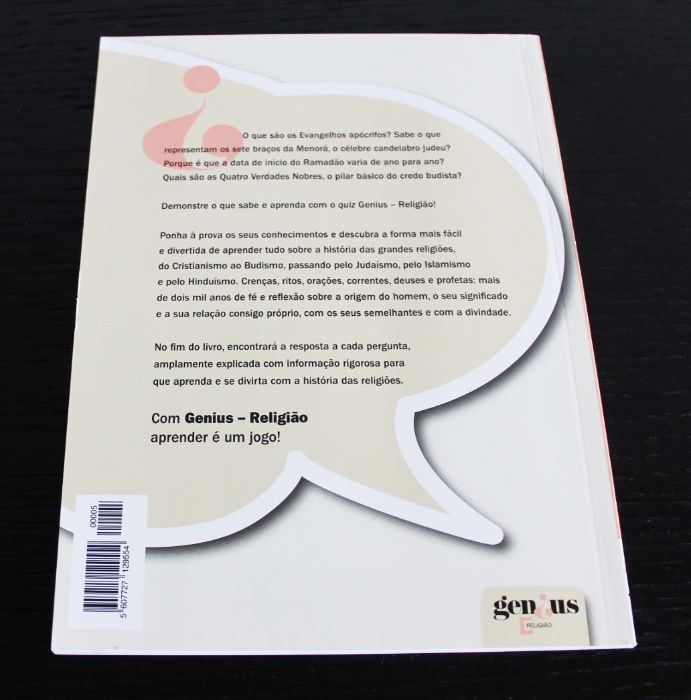 Livro "Genius Religião - Eis que vos dou a sabedoria" (COMO NOVO)