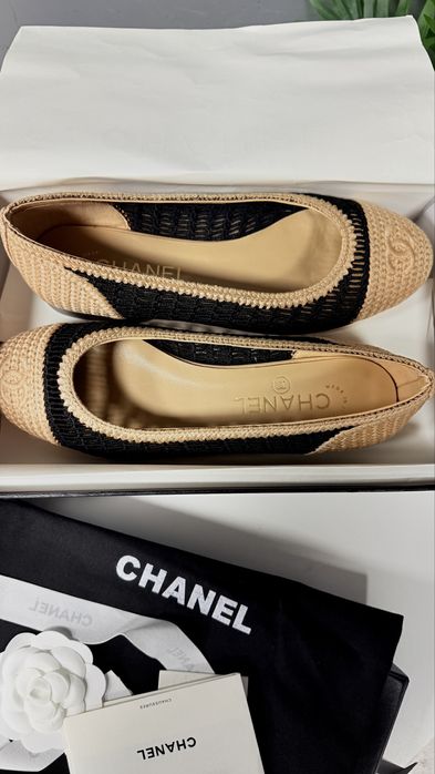 Балетки жіночі вязані текстиль Chanel шанель В наявності