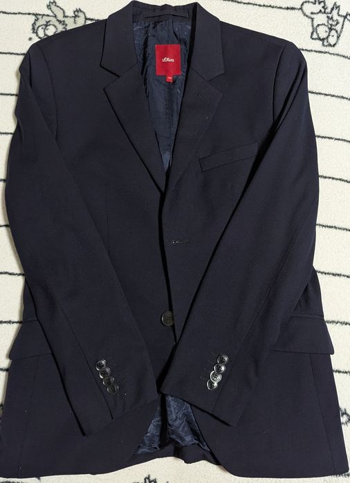 Піджак темно синього кольору на ріст 158
