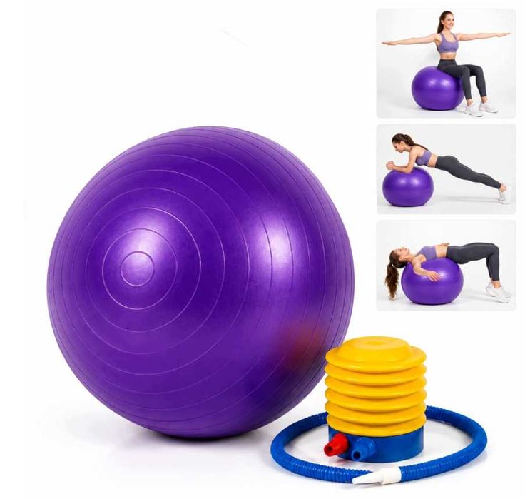 PIŁKA DO ĆWICZEŃ, rehabilitacji, kobiet w ciąży, pilatesu, gimnastyki, dmuchana 45cm