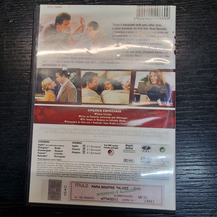 DVD Para sempre, Talvez...