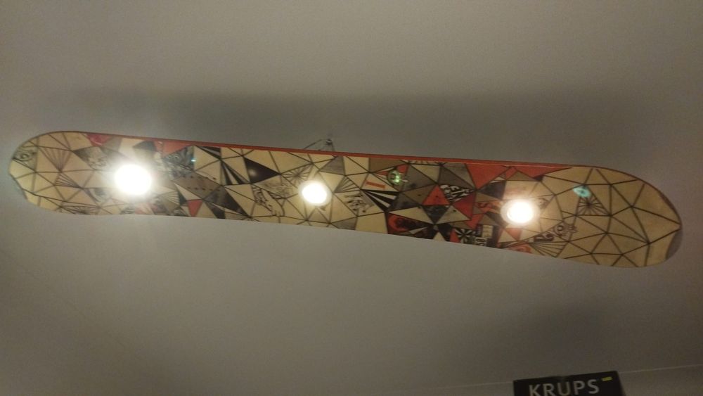 Candeeiro de teto snowboard