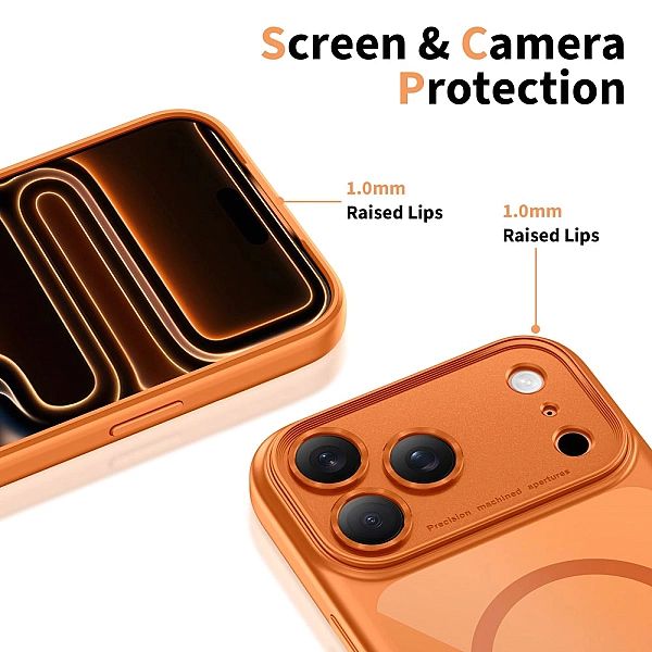 Tech-Protect Magpeak Magsafe Cc Iphone 17 Pro Max Cosmic Orange/Clear