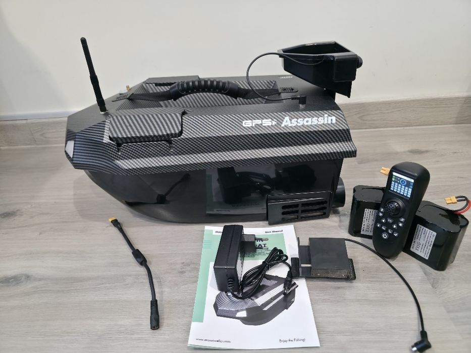 Łódka zanętowa Manuowell Assassin Pro gps autopilot torba gratis